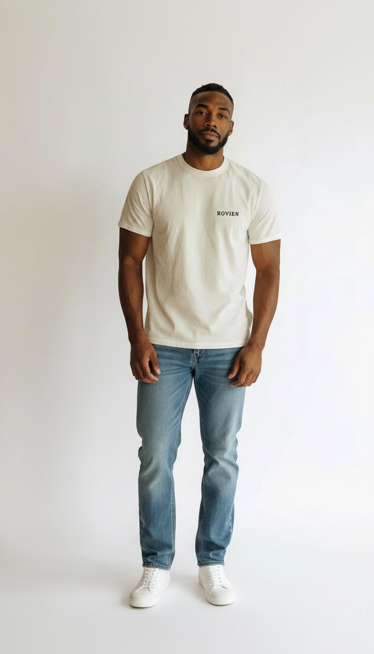 Rovien Ekru Nakış Detaylı Oversize T-Shirt